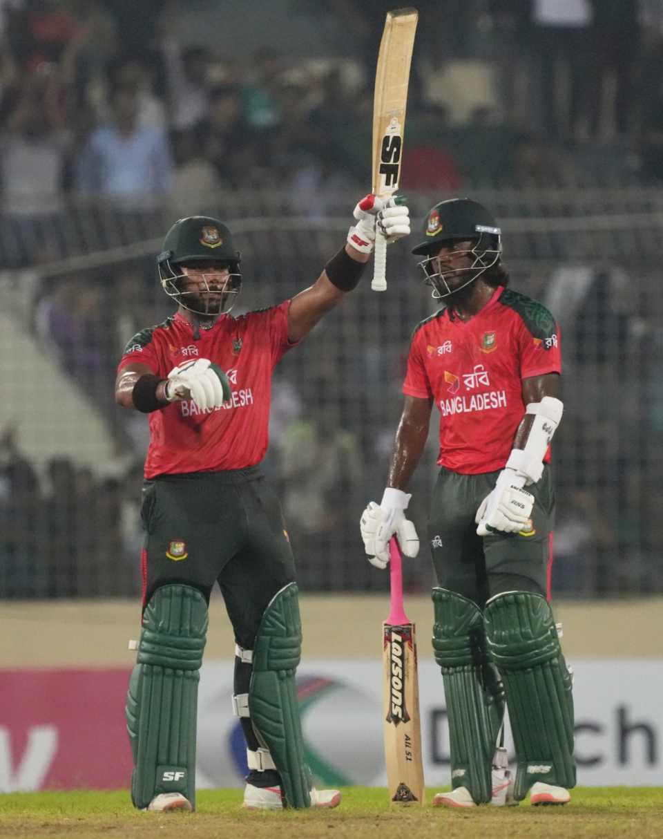 Parvez Hossain Emon and Towhid Hridoy took full control of the chase, Bangladesh vs Pakistan, 1st T20I, Mirpur, July 20, 2025