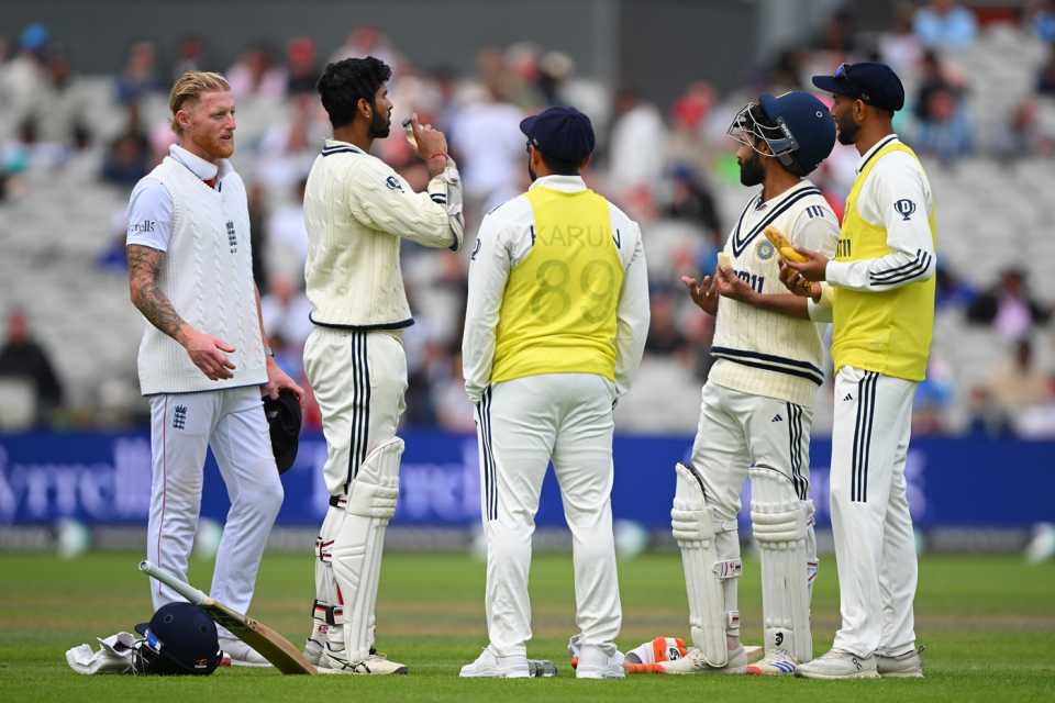 Ben Stokes sees his offer for a draw to Ravindra Jadeja and Washington Sundar rebuffed, England vs India, 4th Test, Manchester, 5th day, July 27, 2025
