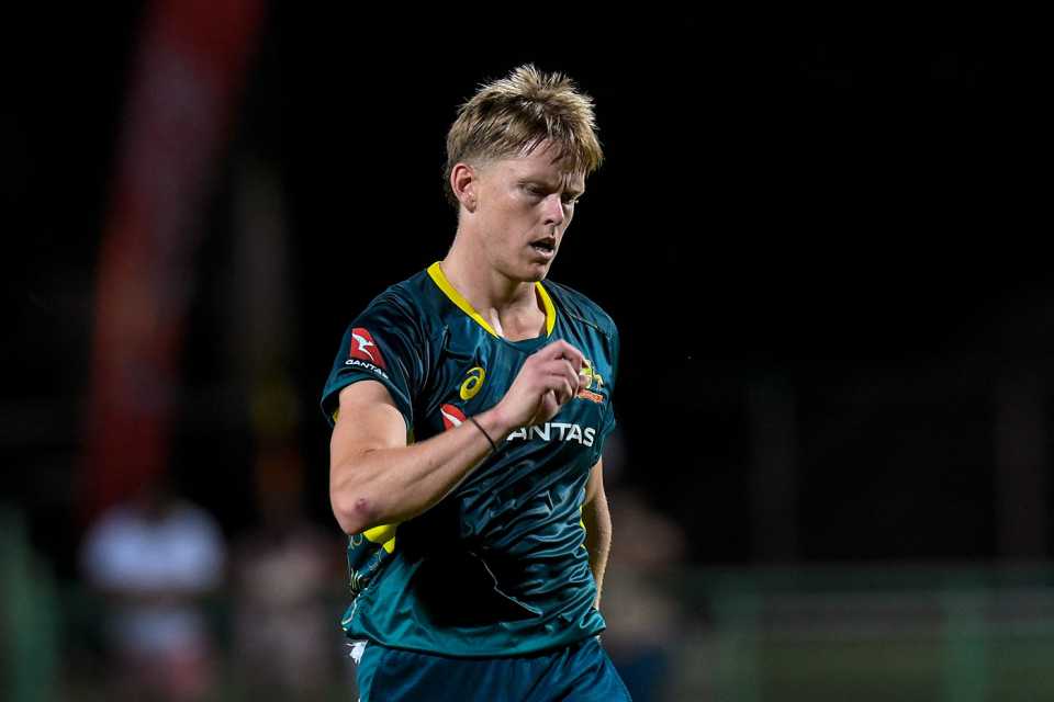 Nathan Ellis was outstanding throughout the series, West Indies vs Australia, 5th T20I, St Kitts, July 28, 2025