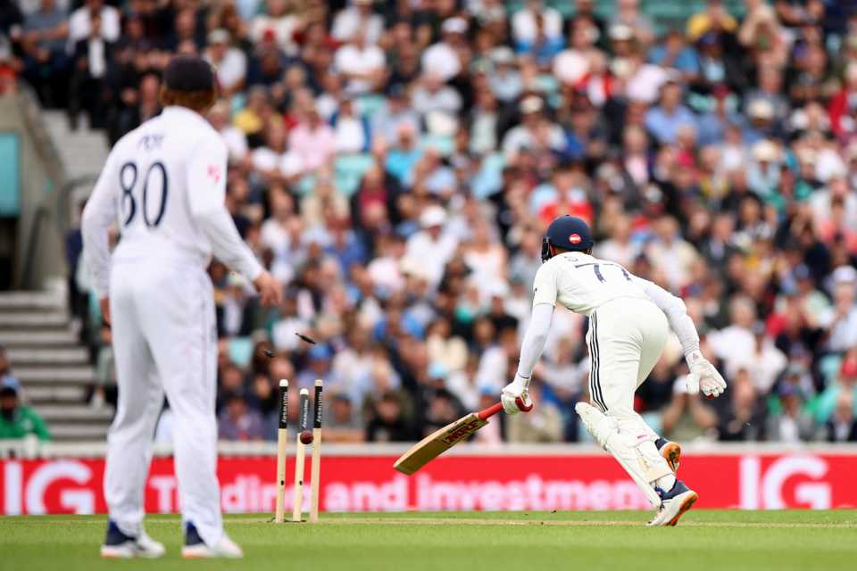 Shubman Gill is run out, England vs India, 5th Test, 1st day, The Oval, July 31, 2025