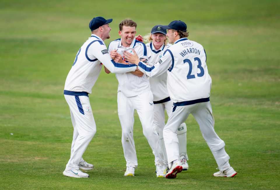 Matt Milnes claimed five wickets for Yorkshire, Yorkshire v Sussex, County Championship, Scarborough, Aug 1, 2025