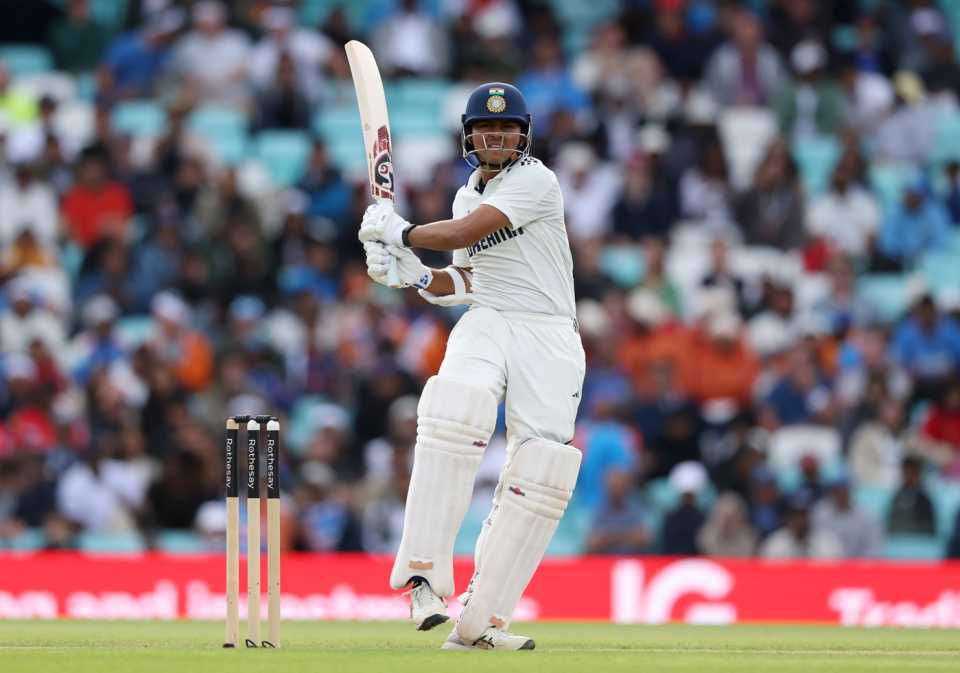 Yashasvi Jaiswal plays a pull, England vs India, 5th Test, 2nd day, The Oval, August 1, 2025