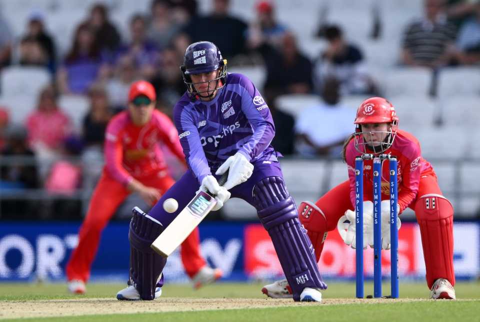 Holly Armitage ramps, Northern Superchargers v Welsh Fire, Headingley, women's Hundred 2025, August 7, 2025 