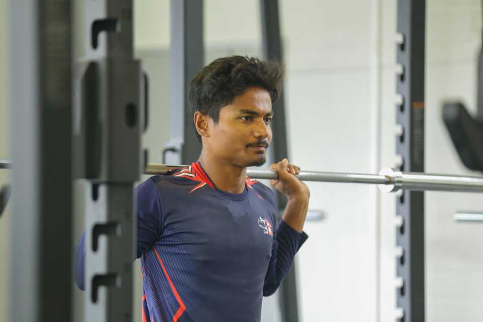 Rohit Paudel undergoes a fitness and physical test