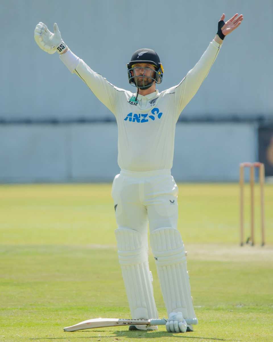 Devon Conway hit his first Test century in more than two and a half years, Zimbabwe vs New Zealand, 2nd Test, Bulawayo, 2nd day, August 8, 2025