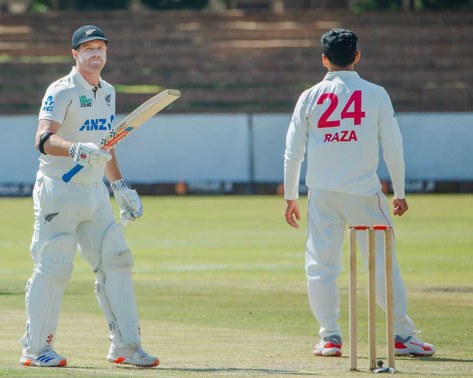Henry Nicholls made smooth progress, Zimbabwe vs New Zealand, 2nd Test, Bulawayo, 2nd day, August 8, 2025