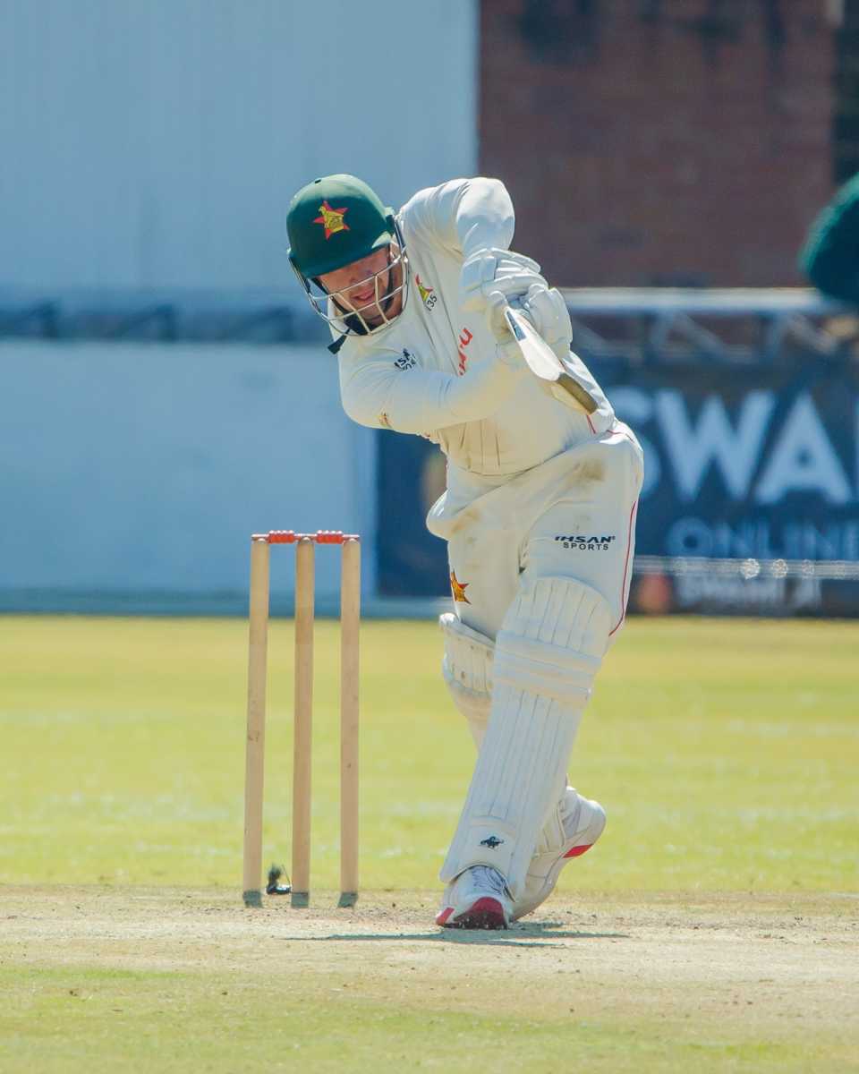 Nick Welch top-scored for Zimbabwe in the second innings, Zimbabwe vs New Zealand, 2nd Test, Bulawayo, 3rd day, August 9, 2025