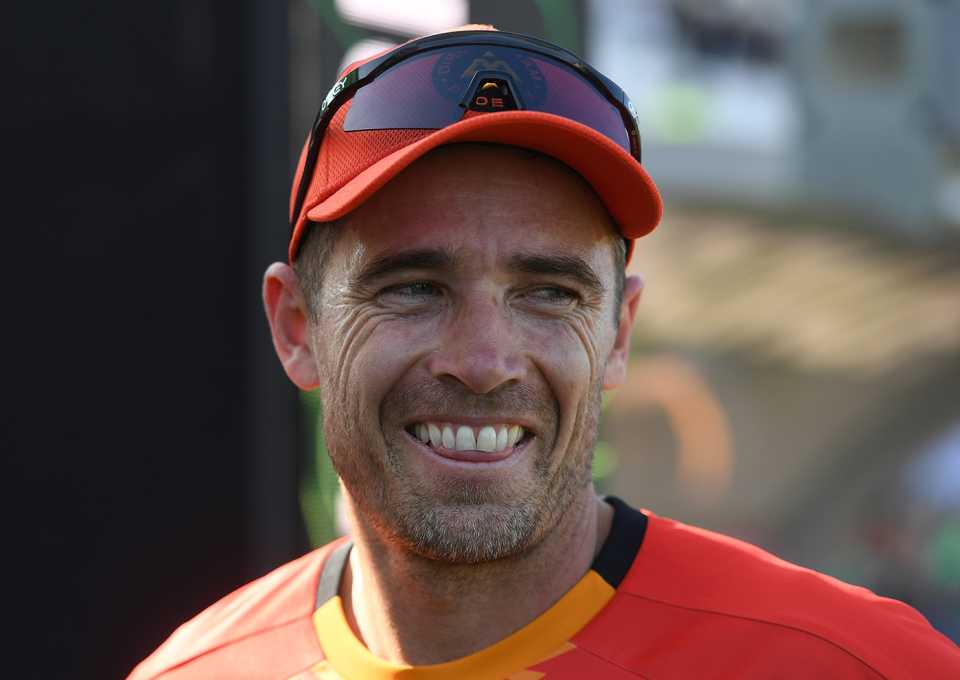 Tim Southee is all smiles, Southern Brave vs Birmingham Phoenix, Utilita Bowl, The Hundred Men's Competition, August 10, 2025