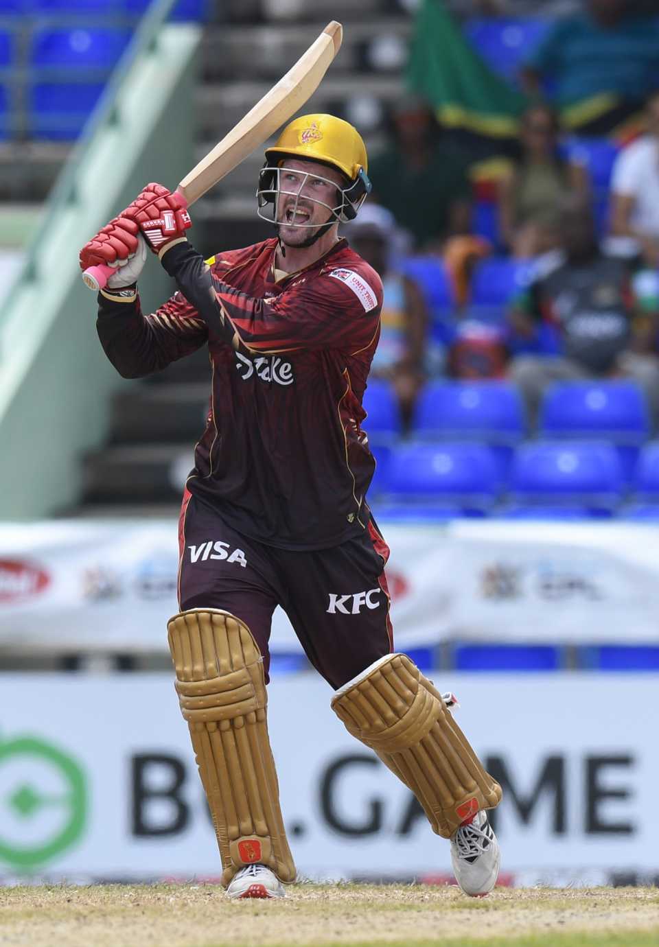 Colin Munro swats one away for six, St Kitts & Nevis Patriots vs Trinbago Knight Riders, CPL 2025, Basseterre, August 17, 2025