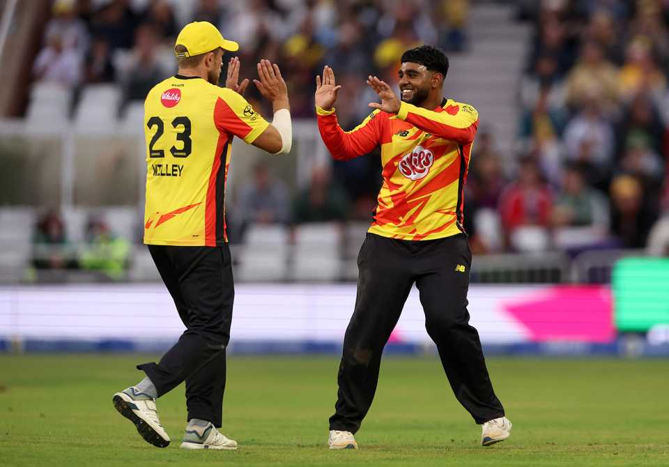 Rehan Ahmed and David Willey ran through the Originals, Trent Rockets vs Manchester Originals, Trent Bridge, The Hundred Men's Competition, August 19, 2025