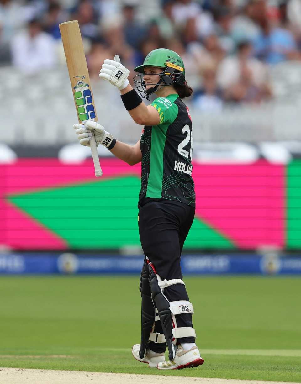 Laura Wolvaardt iced the chase with a fifty, London Spirit vs Southern Brave, Lord's, The Hundred men's competition, August 23, 2025