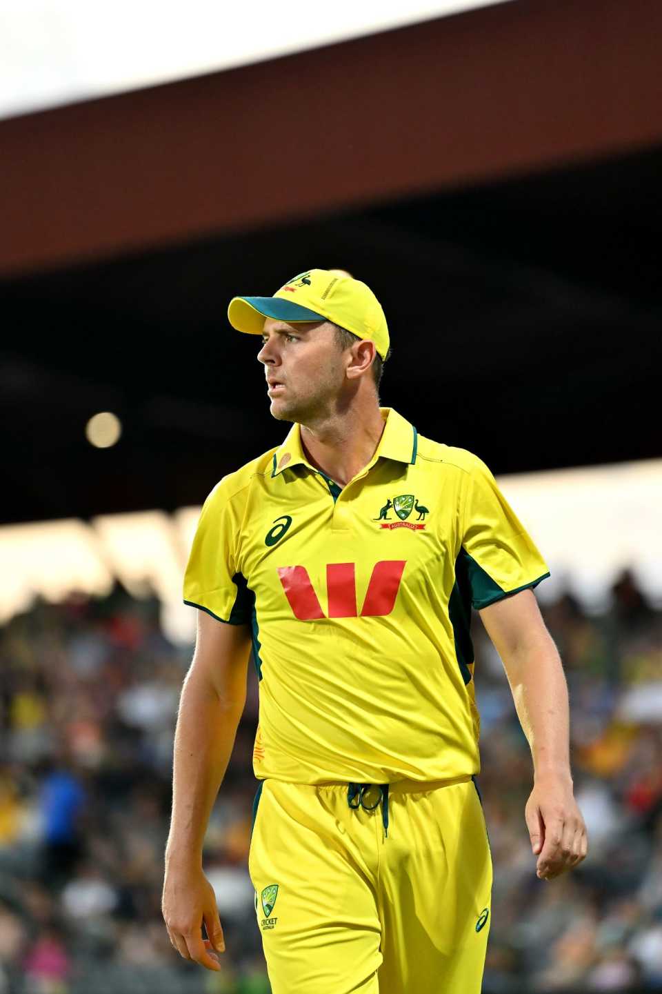 Josh Hazlewood took 1 for 57, Australia vs South Africa, 2nd ODI, Mackay, August 22, 2025