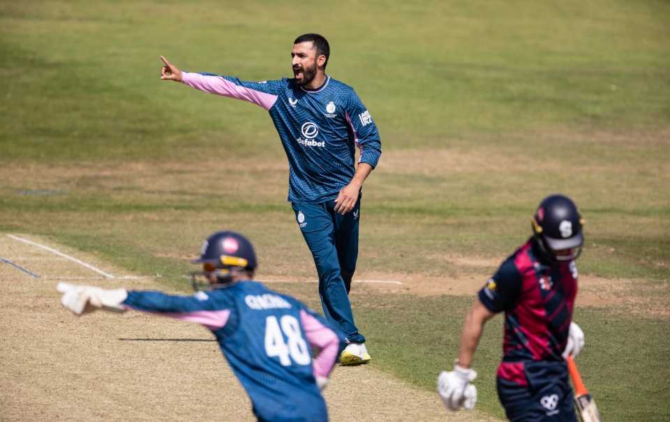 Zafar Gohar took 4 for 39, Northamptonshire vs Middlesex, Wantage Road, Group B, One Day Cup, August 24, 2025