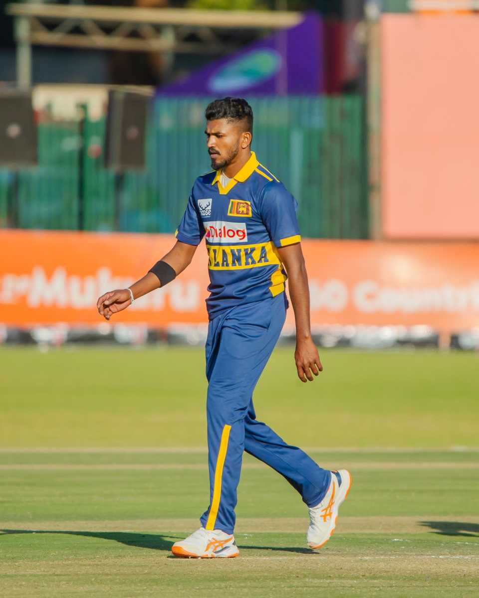 The players leave the field after Sri Lanka's thrilling win, Zimbabwe vs Sri Lanka, 1st ODI, Harare, August 29, 2025