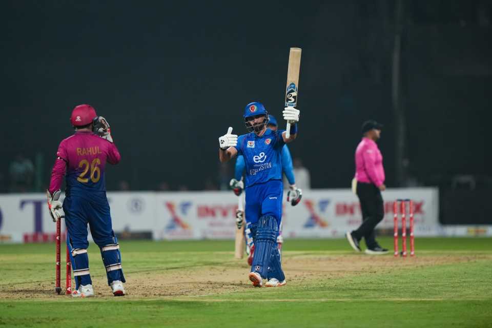 Ibrahim Zadran made 63 in 40 balls, UAE vs Afghanistan, UAE tri-series, Sharjah, September 1, 2025