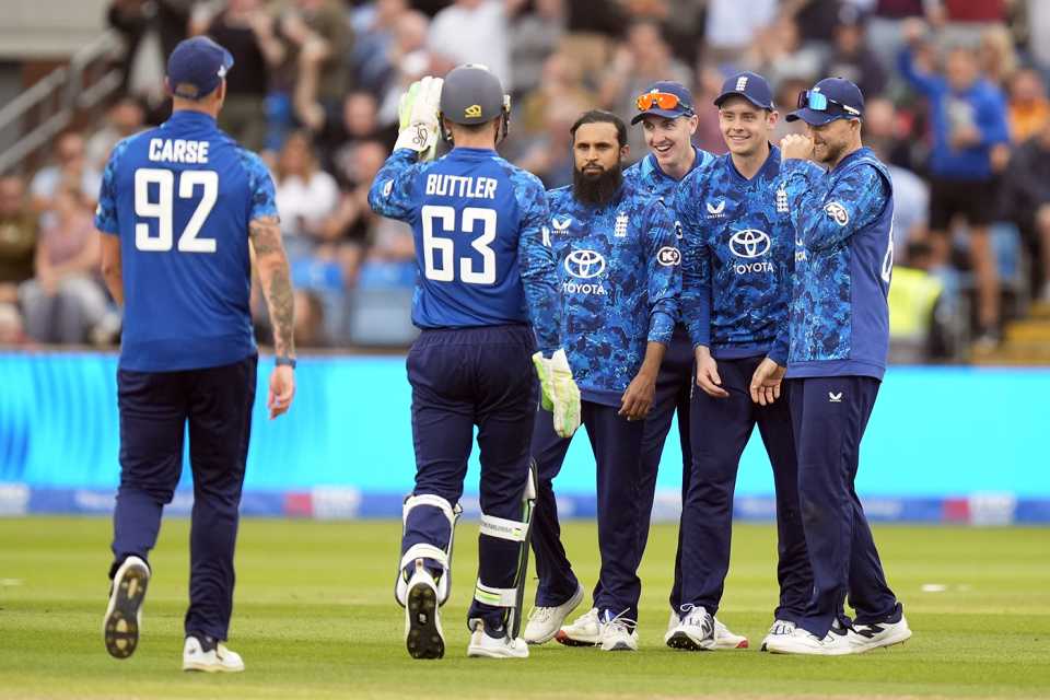 Adil Rashid picked up late wickets but could not stave off defeat, England vs South Africa, 1st ODI, Headingley, September 2, 2025