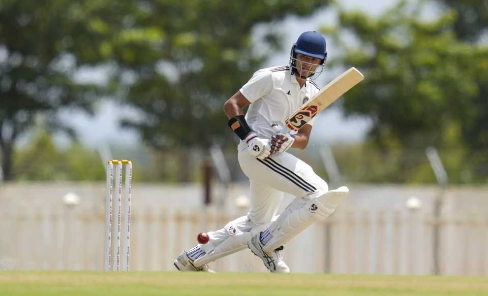 Aarya Desai steadied the innings after early wickets, Central Zone vs West Zone, Duleep Trophy semi-final, Bengaluru, September 4, 2025