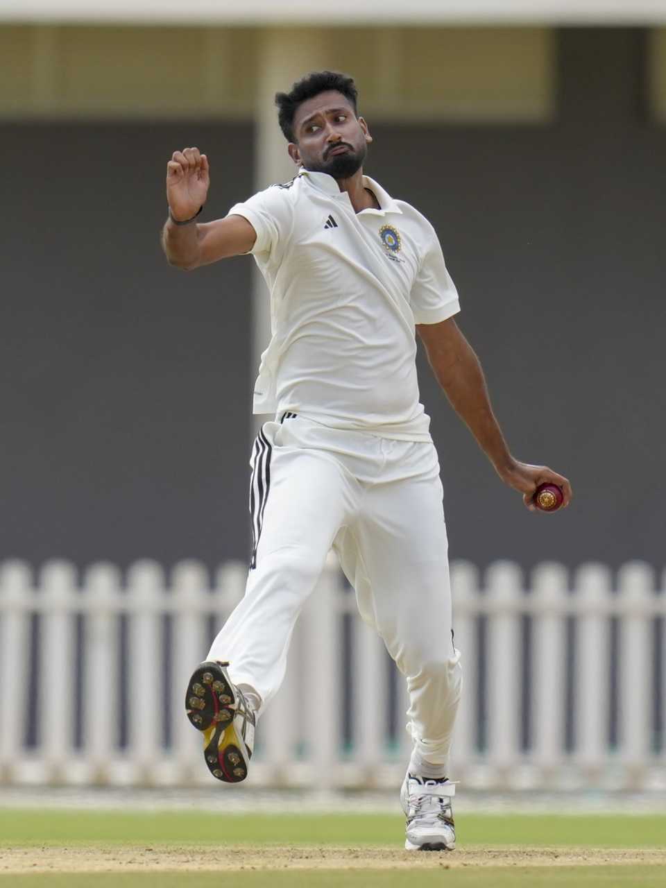 Khaleel Ahmed struck in the first over of the match, Central Zone vs West Zone, Duleep Trophy semi-final, Bengaluru, September 4, 2025