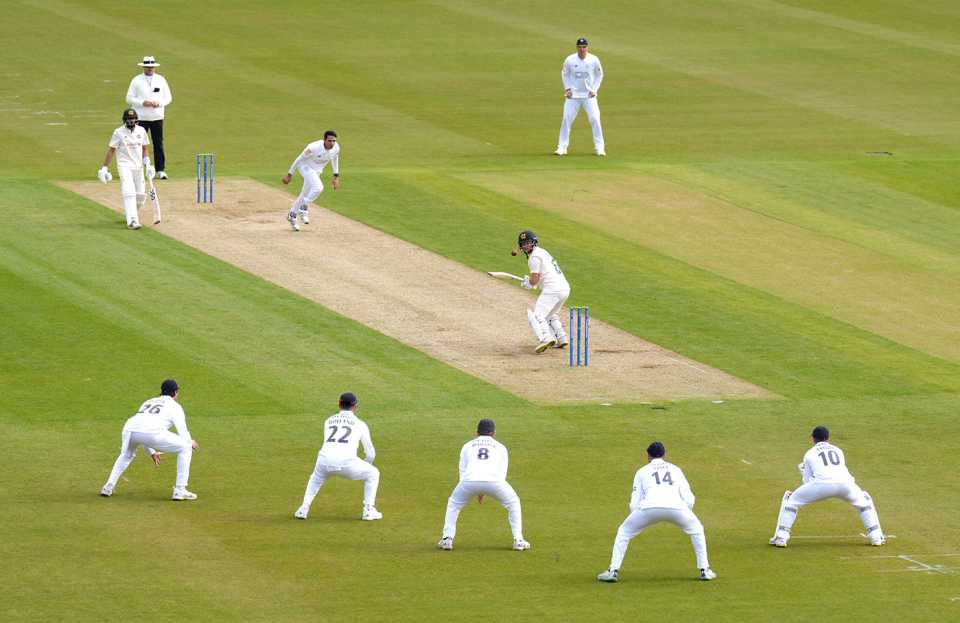 Ben Duckett nicks off to Mohammad Abbas, Hampshire vs Nottinghamshire, County Championship, Division One, Ageas Bowl, April 6, 2023