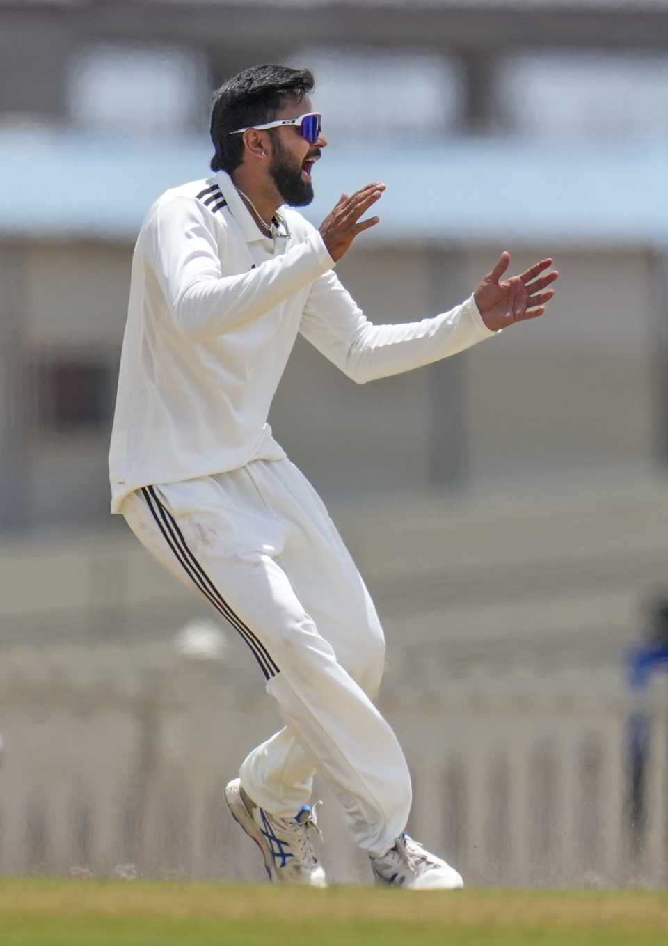 Harsh Dubey appeals for a wicket, Central Zone vs West Zone, Duleep Trophy semi-final, 2nd day, Bengaluru, September 5, 2025