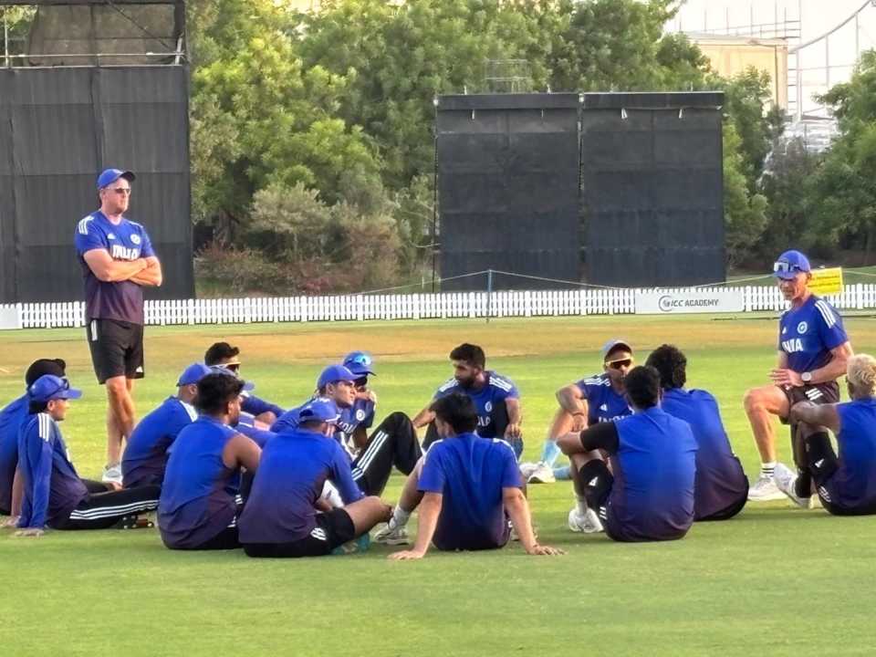 The Indian team take a break from training, Asia Cup, Dubai, September 5, 2025