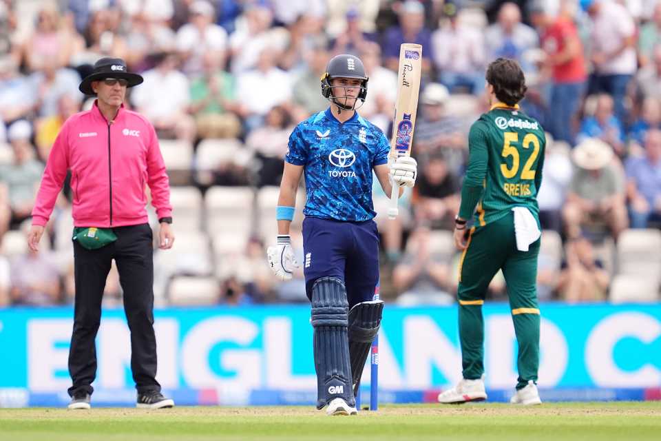 Jacob Bethell brings up his fifty, England vs South Africa, 3rd ODI, Southampton, September 7, 2025