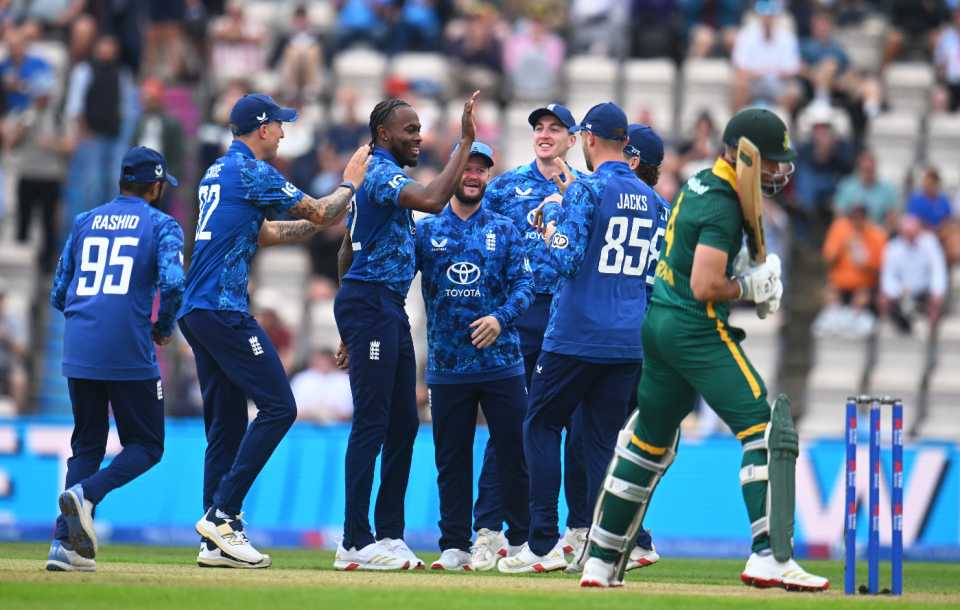 Jofra Archer dismissed Aiden Markram with his second ball, England vs South Africa, 3rd ODI, Southampton, September 7, 2025