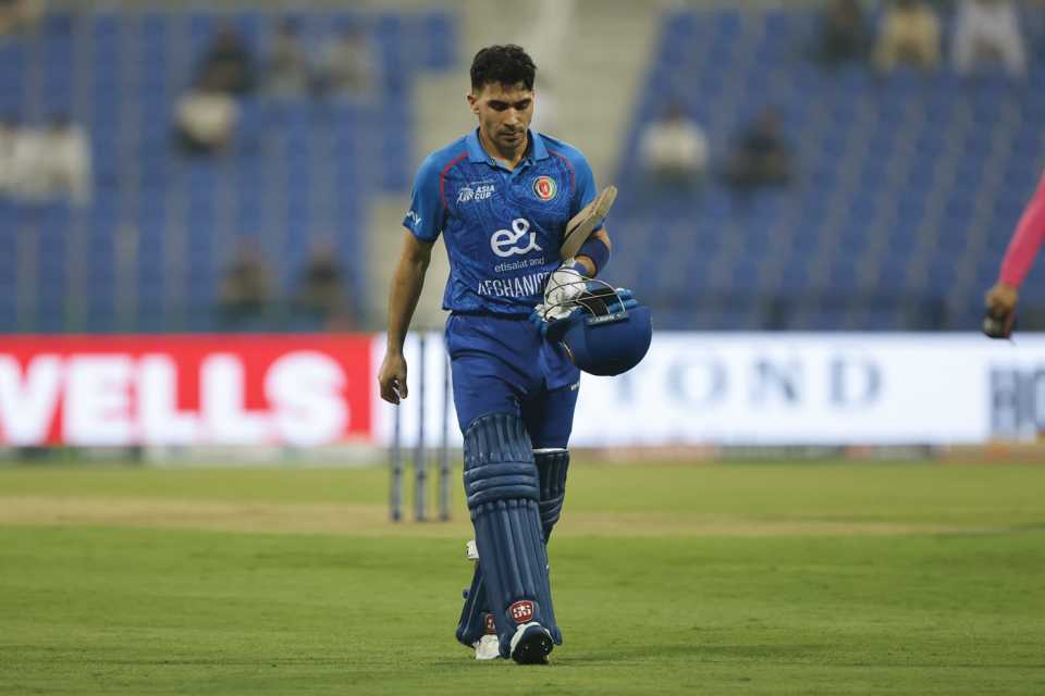 Rahmanullah Gurbaz's poor run of form continued, Afghanistan vs Hong Kong, Men's T20 Asia Cup, Abu Dhabi, September 09, 2025