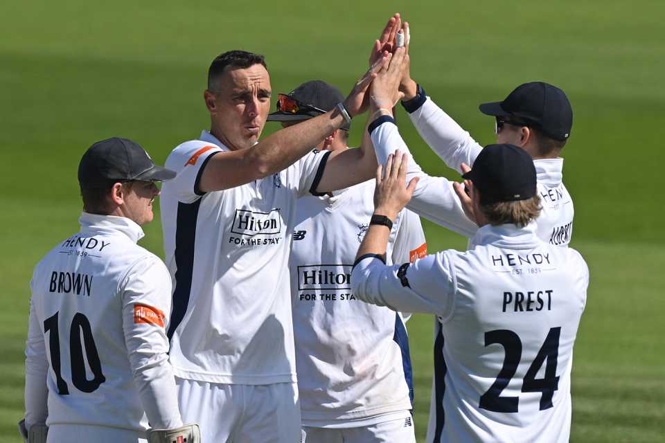 Kyle Abbott ripped through Sussex's top order, Sussex vs Hampshire, County Championship, Hove, September 9, 2025