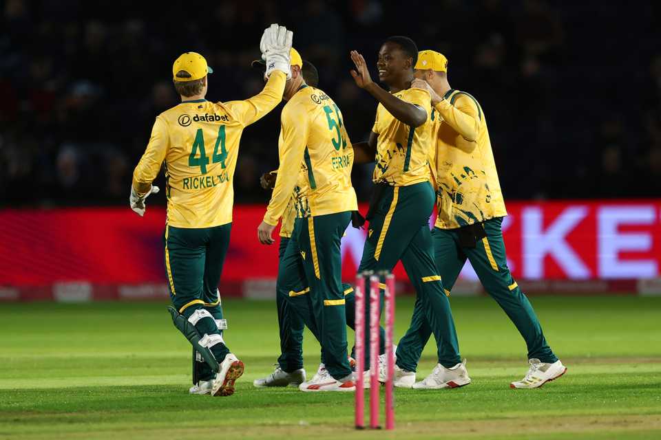 Kagiso Rabada struck first-ball, England vs South Africa, 1st Men's T20I, Cardiff, September 10, 2025
