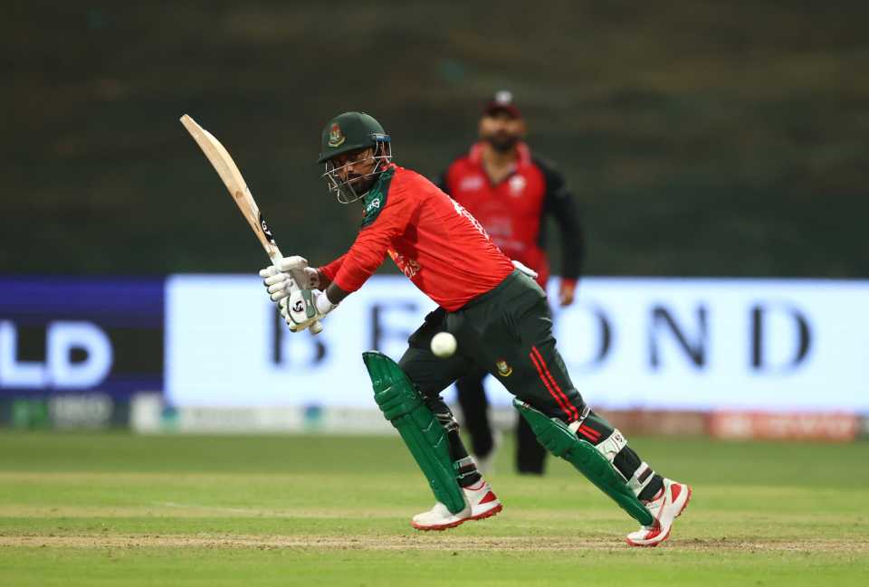 Litton Das plays a shot, Bangladesh vs Hong Hong, Men's T20 Asia Cup, Abu Dhabi, September 11, 2025