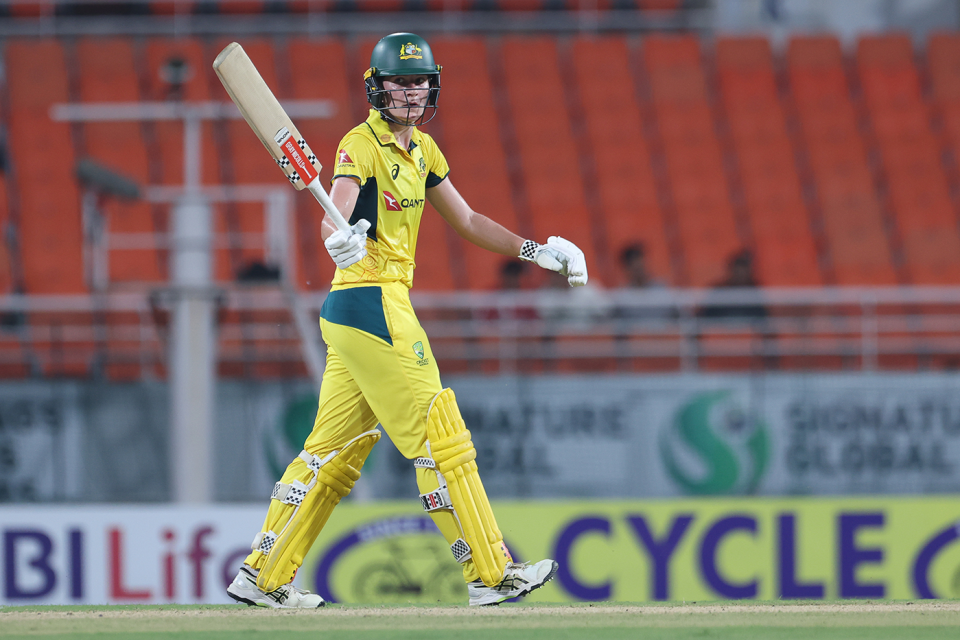 Annabel Sutherland's unbeaten fifty helped finish the chase, India vs Australia, 1st women's ODI, New Chandigarh, September 14, 2025
