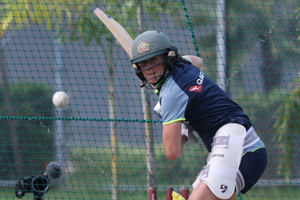 Ellyse Perry in action at the nets, India vs Australia, 2nd women's ODI, New Chandigarh, September 16, 2025