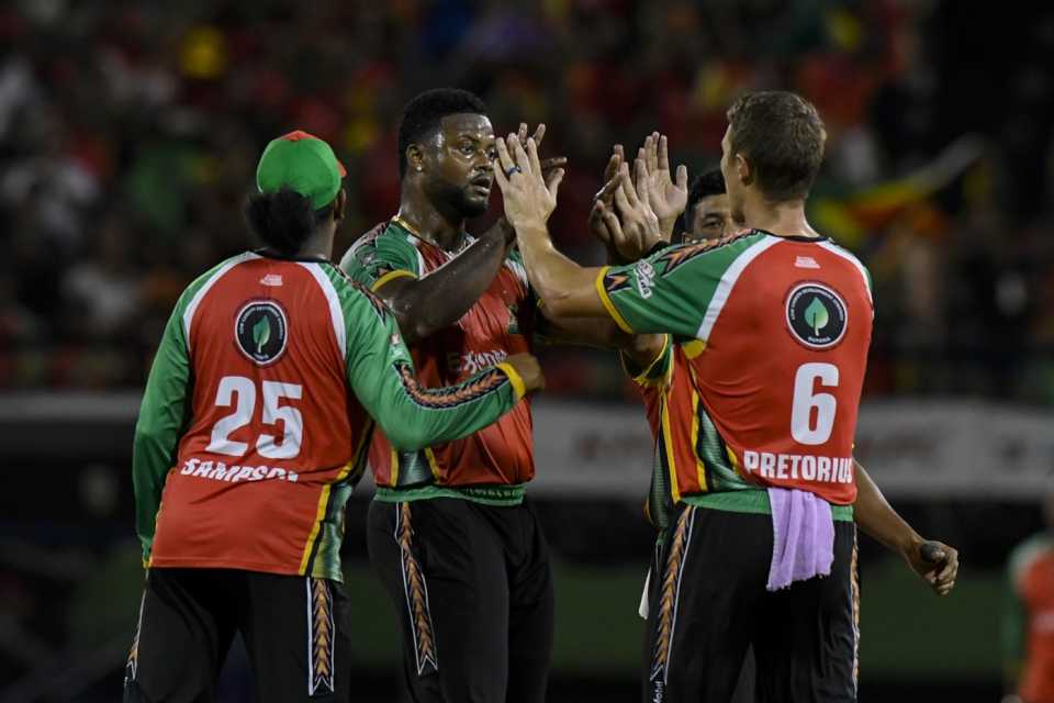 Romario Shepherd struck in his first over, Guyana Amazon Warriors vs St Lucia Kings, CPL, Qualifier 1, Guyana, September 17, 2025