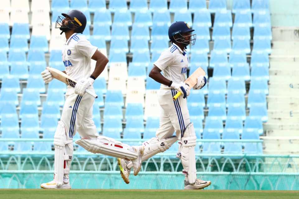 B Sai Sudharsan and Devdutt Padikkal added 76 together, India A vs Australia A, 1st unofficial Test, Lucknow, 3rd day, September 18, 2025