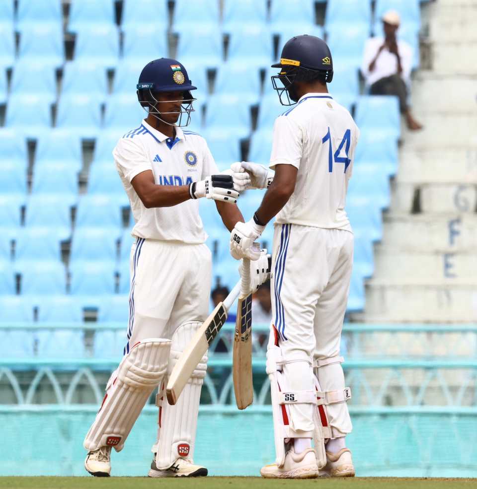 Tanush Kotian and Devdutt Padikkal shared a brief partnership, India A vs Australia A, 1st unofficial Test, 4th day, Lucknow, September 19, 2025