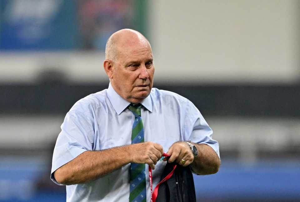 Andy Pycroft goes about his work, Pakistan vs UAE, Asia Cup, Dubai, September 17, 2025