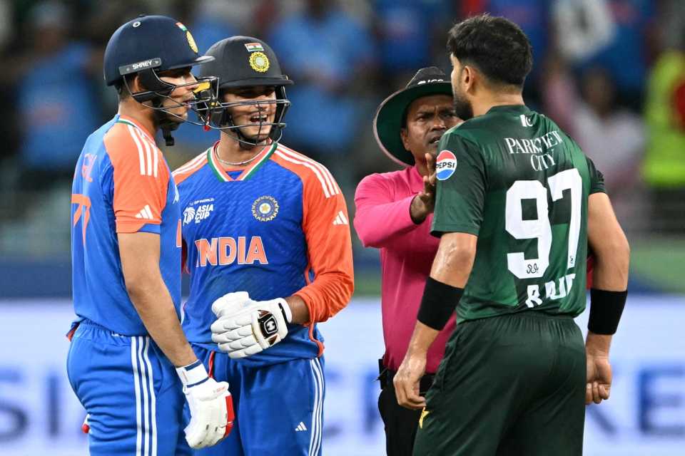 Abhishek Sharma and Haris Rauf were involved in an animated exchange, India vs Pakistan, Super Fours, Asia Cup, Dubai, September 21, 2025