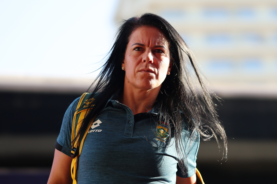 Marizanne Kapp arrives at the stadium, Australia vs South Africa, semi-final, Dubai, Women's T20 World Cup, October 17, 2024