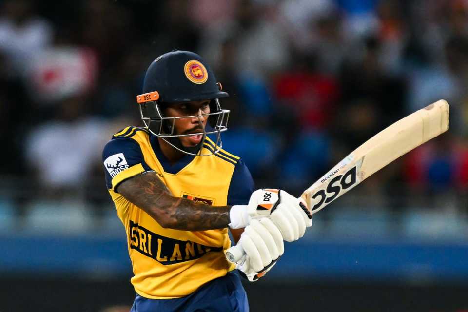 Pathum Nissanka swats one away, India vs Sri Lanka, Men's T20 Asia Cup, Dubai, September 26, 2025