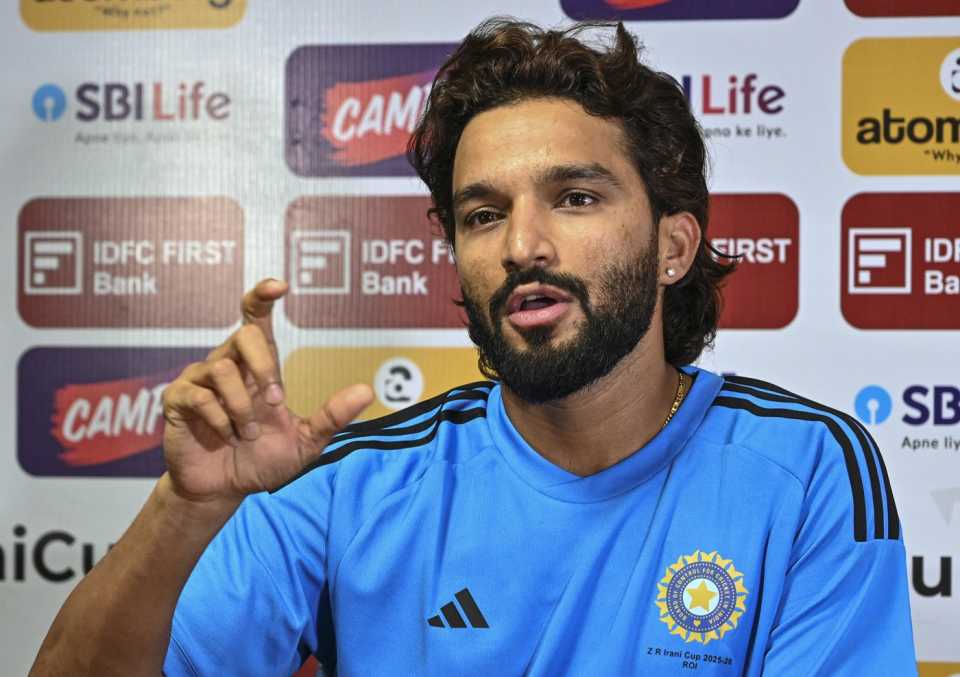 Rest of India captain Rajat Patidar addresses the media, Nagpur, September 30, 2025
