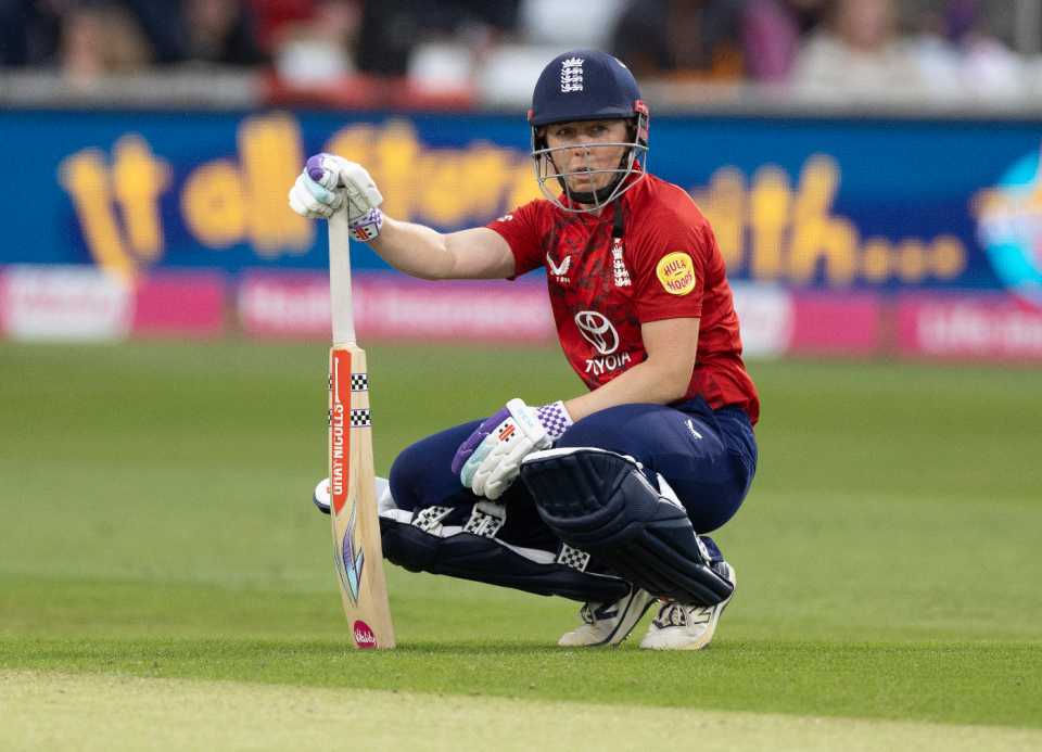 Heather Knight suffered her hamstring tear while batting against West Indies in May, England vs West Indies, 3rd women's T20I, Chelmsford, May 26, 2025