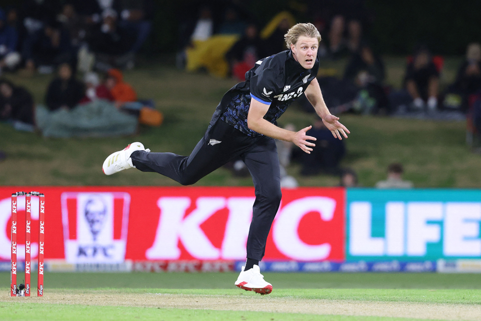 Kyle Jamieson took one wicket on his return to the side, New Zealand vs Australia, 1st T20I, Mount Maunganui, October 1, 2025