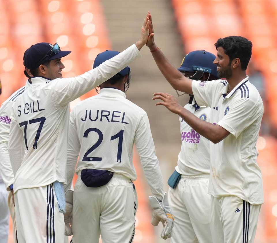 Washington Sundar got rid of Khary Pierre, India vs West Indies, 1st Test, Ahmedabad, 1st day, October 2, 2025