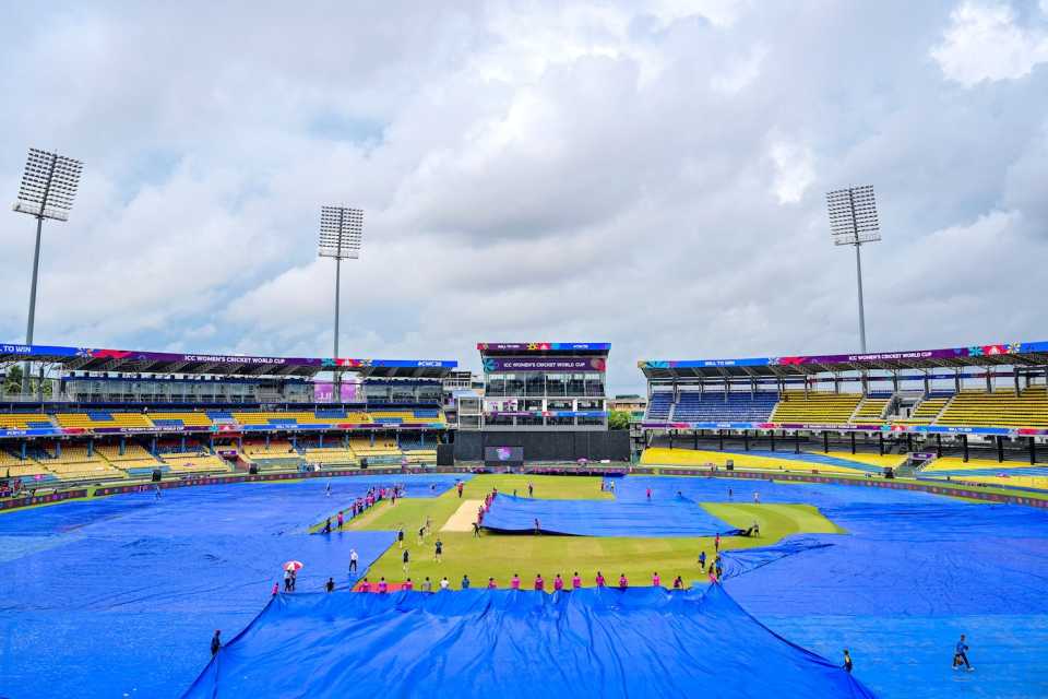 Rain delayed the start of the game, Australia vs Sri Lanka, Women's World Cup 2025, Colombo, October 4, 2025