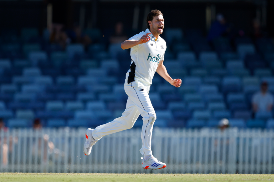 Matt Kelly carried a depleted Western Australia attack with five wickets, Western Australia vs New South Wales, Sheffield Shield, WACA, October 6, 2025