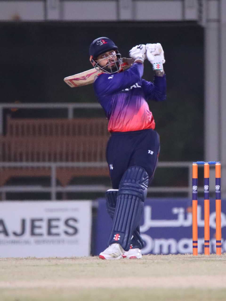 Kushal Bhurtel scored a match-winning half-century, Kuwait vs Nepal, ICC Men's T20 World Cup Asia & EAP Qualifier, Al Amerat, October 8, 2025