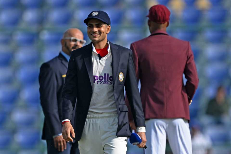 Shubman Gill is all smiles after winning his first toss as Test captain, India vs West Indies, 2nd Test, Delhi, 1st day, October 10, 2025