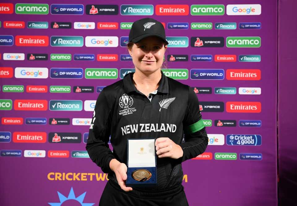 Brooke Halliday was named the Player of the Match, Bangladesh vs New Zealand, Women's ODI World Cup, Guwahati, October 10, 2025
