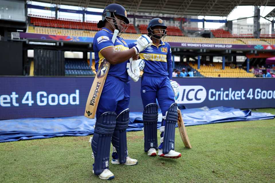 Vishmi Gunaratne returned to partner Chamari Athapaththu at the top of the order, New Zealand vs Sri Lanka, Women's ODI World Cup, Colombo, October 14, 2025
